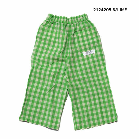 【130~150】 ギンガムチェックイージーパンツ ★2124205j★キッズサイズ 子供服